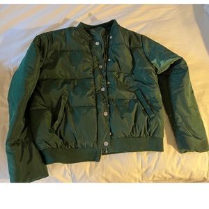 Emerald Green Puffer Jacket